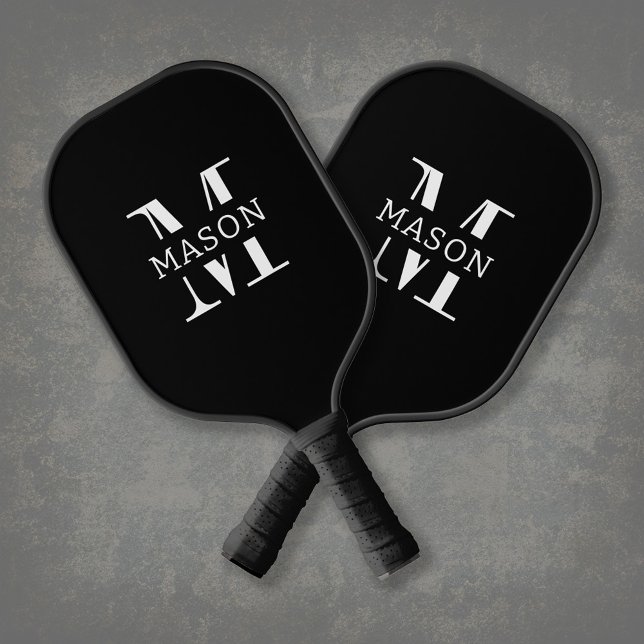 Minimalist Monogram Personalised Pickleball Paddle (Creator Uploaded)