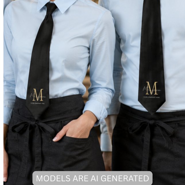 Minimalist Monogram Script Name Tie (Creator Uploaded)