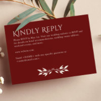 Minimalist Monogram Striped Rosewood Red