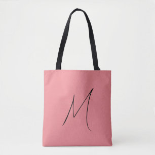 Minimalist Monogram Tote Bag