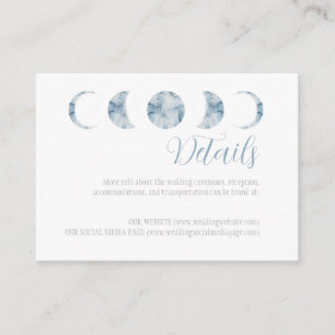 Minimalist Moon Phases Celestial Enclosure Card