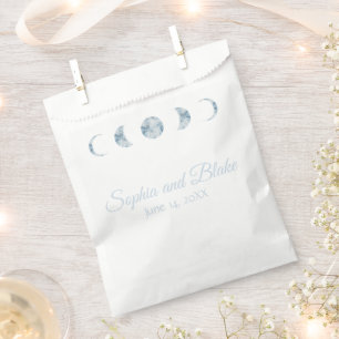 Minimalist Moon Phases Wedding Favour Bags