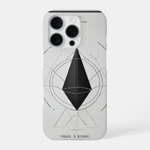 Minimalist Moose Head Logo -Black & White Line Art iPhone 16 Pro Case