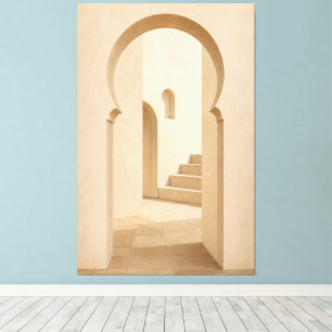 Minimalist Moroccan Arch Canvas Print