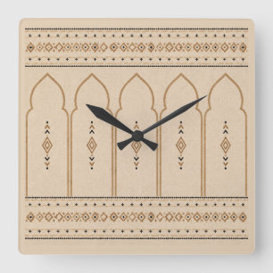 Minimalist Moroccan Arch Wall Clock