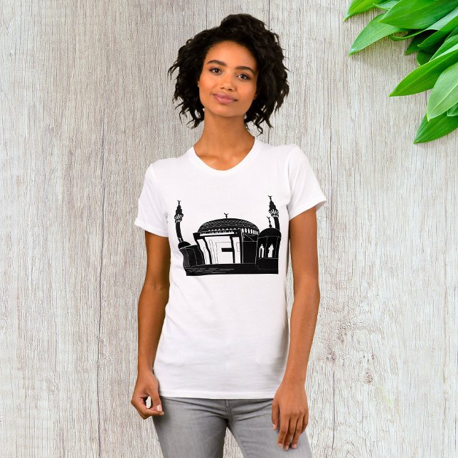 Minimalist Mosque Architecture Line Art T-Shirt (Creator Uploaded)