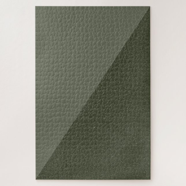 Minimalist Moss Green Angle Puzzle (Vertical)
