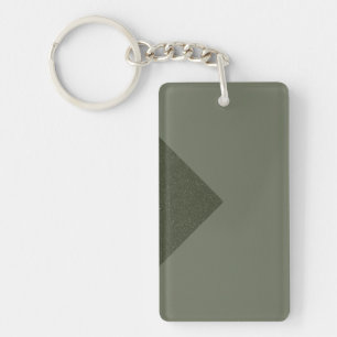 Minimalist Moss Green Arrow Keychain – Customise
