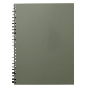 Minimalist Moss Green Spiral Notebook