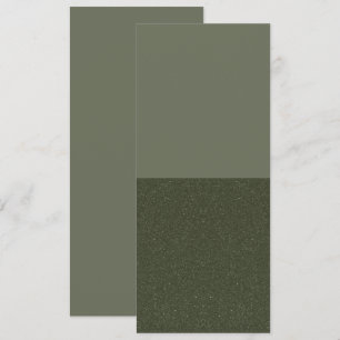 Minimalist Moss Green Two-Zone Invite – Customise
