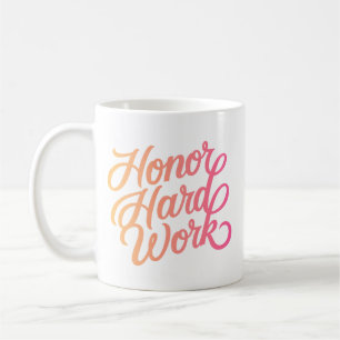 Minimalist Motivational Hard Work Gradient Modern Coffee Mug