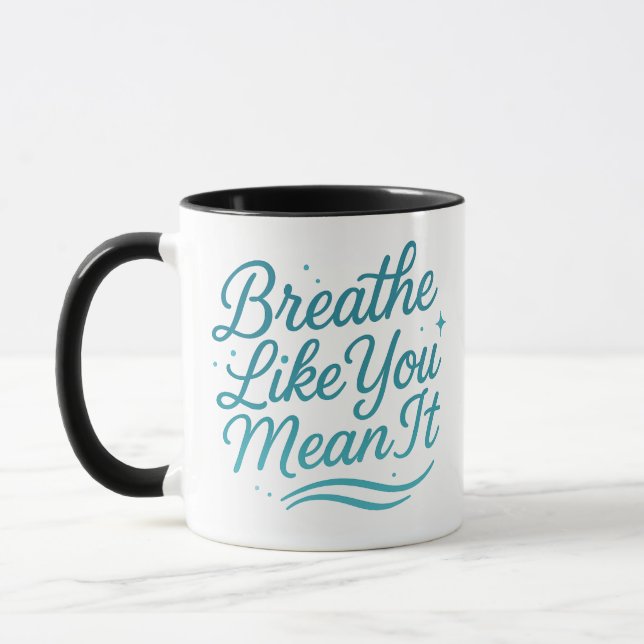 "Minimalist Motivational Mug – Elegant Script  (Left)