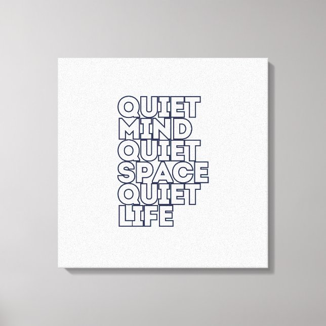 Minimalist Motivational Quote Square Canvas (Front)