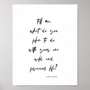 Minimalist Motivational Topography Quote (Matte) Poster