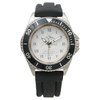 Minimalist Motivational Wrist Watch