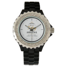 Minimalist Motivational Wrist Watch