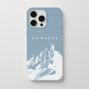 Minimalist Mountain Icy Blue Phone Case