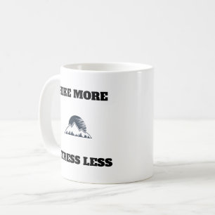 Minimalist Mountain Inspirational Adventure Theme. Coffee Mug