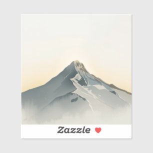 Minimalist Mountain Peak Painting Images