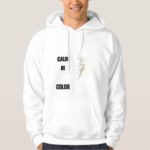 Minimalist Mountain Sunrise Line Art Hoodie