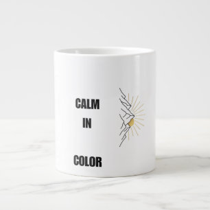 Minimalist Mountain Sunrise Line Art Mug