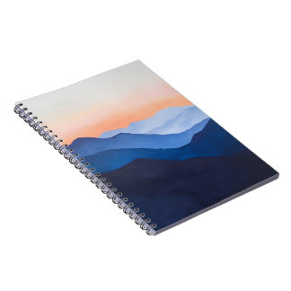 Minimalist Mountain Sunset Notebook