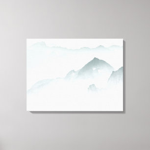 Minimalist Mountains Canvas Print