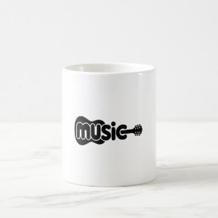 Minimalist Music Guitar Mug