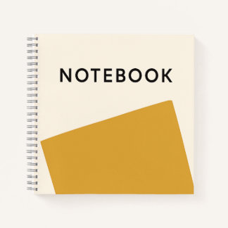 Minimalist Mustard Yellow Notebook