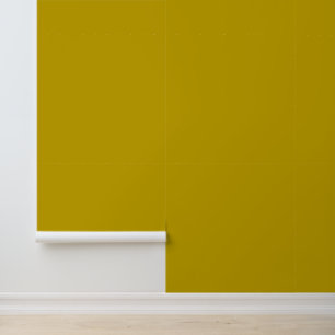 Minimalist mustard yellow plain solid colour moder wallpaper