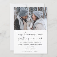 Minimalist My humans are getting married photo