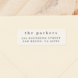 Minimalist Name & Address