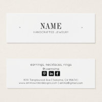 Minimalist Name Stud Earring Jewellery Display Car