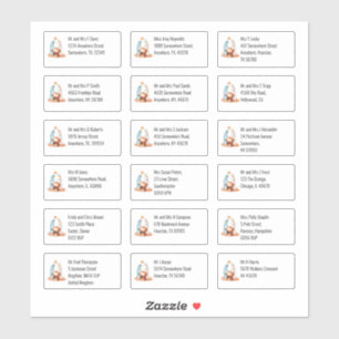 Minimalist Nativity 18 Recipient Names Addresses