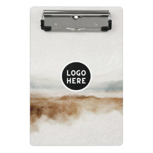 Minimalist Natural Watercolor Abstract Pattern  Mini Clipboard