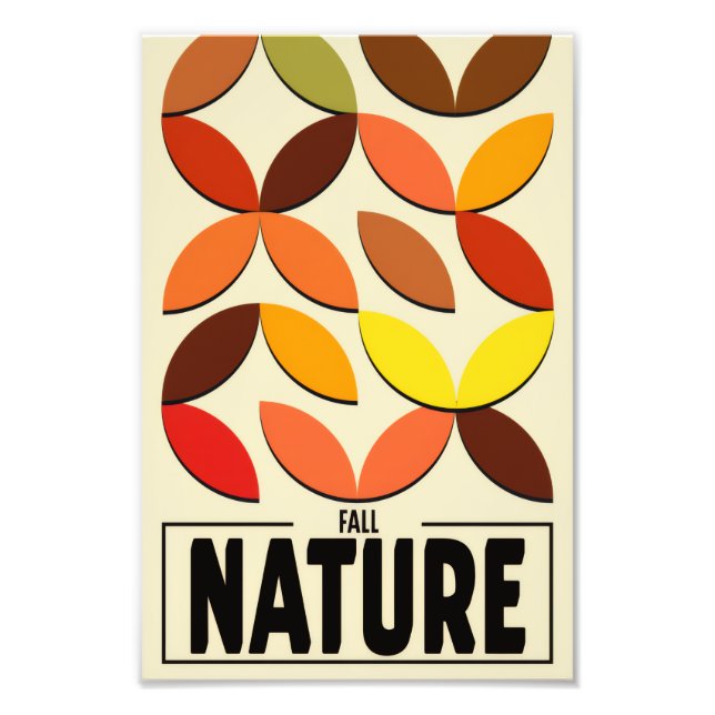 Minimalist Nature Poster – Fall Botanic Wall Art (Front)