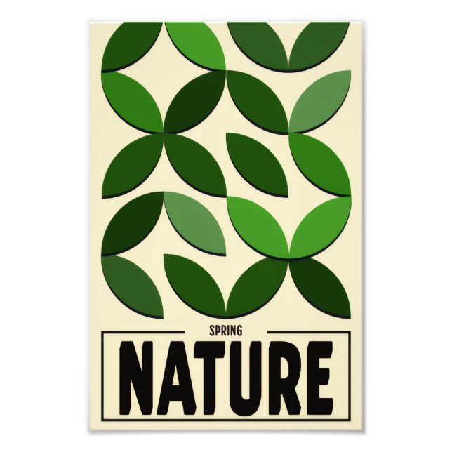Minimalist Nature Poster – Spring Botanic wall art (Front)