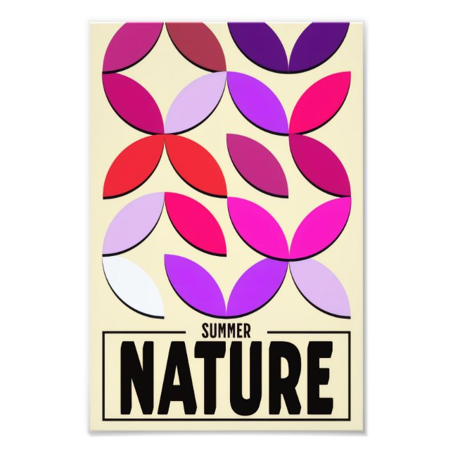 Minimalist Nature Poster – Summer Botanic Wall Art (Front)