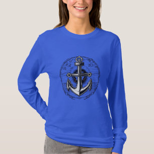 Minimalist Nautical Anchor - Symbol of Stability T-Shirt