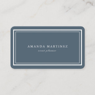 Minimalist Nautical Navy Blue Business Card