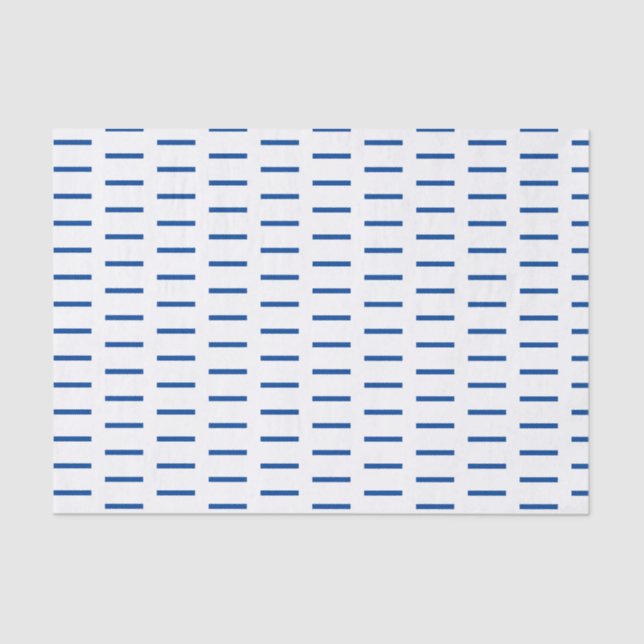 Minimalist Navy Blue Lines Tissue Paper (Front)
