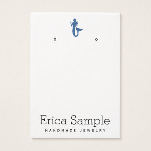 Minimalist Navy Blue Mermaid Jewelry Display