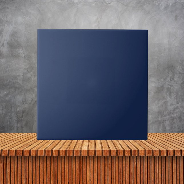 Minimalist Navy Blue  Plain Solid Colour   Tile (Creator Uploaded)