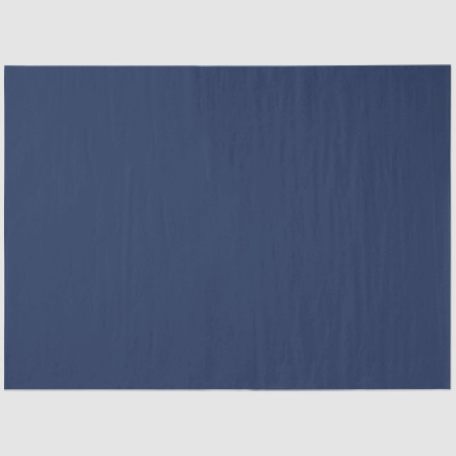 Minimalist Navy Blue  Plain Solid Colour   Tissue Paper (Front)