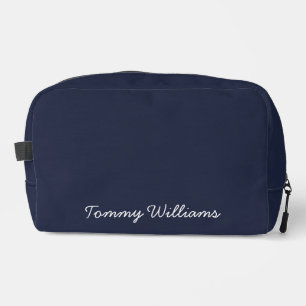 Minimalist Navy Blue Professional Simple Dopp Kit