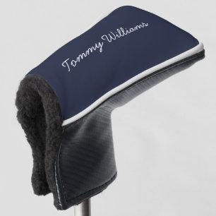 Minimalist Navy Blue Professional Simple Golf Head Cover