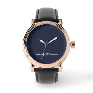 Minimalist Navy Blue Professional Simple Watch