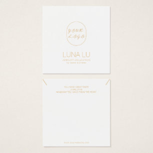 Minimalist Necklace Jewellery Display Card