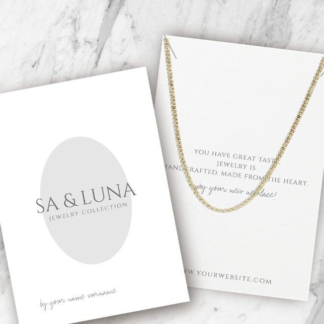 Minimalist Necklace Jewellery Display Card (Creator Uploaded)