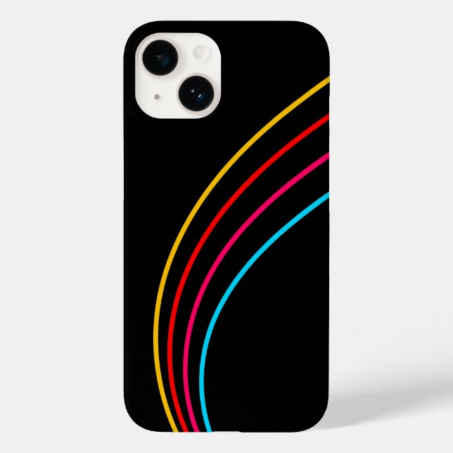 Minimalist Neon Stripes Case-Mate iPhone Case (Back)